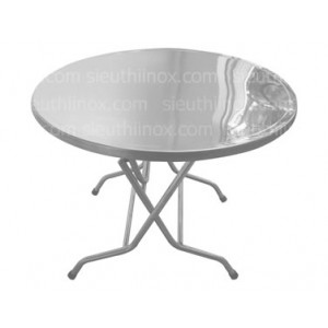 Bàn xếp inox tròn Xuân Hoà, BT115XH Bàn xếp inox tròn Xuân Hoà, BT115XH