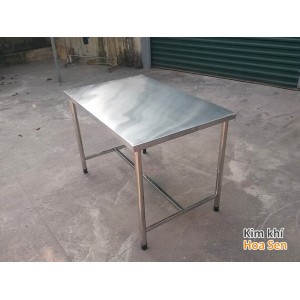 Bàn inox 1 tầng 1100x700