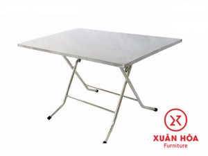 Bàn xếp inox Xuân Hoà, KT 1170x700