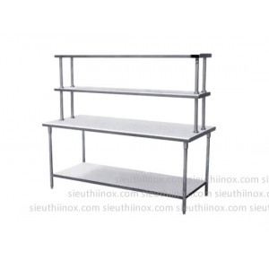 Bàn inox 304 có giá trên Bàn inox 304 có giá trên