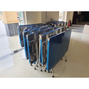 Bàn ăn inox 304, KT 115x70cm, 11.5kg Bàn ăn inox 304, KT 115x70cm, 11.5kg