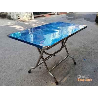 Bàn xếp inox 1.4m x 0.7m