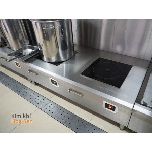 Bếp từ công nghiệp 2 mặt phẳng 8Kw *2