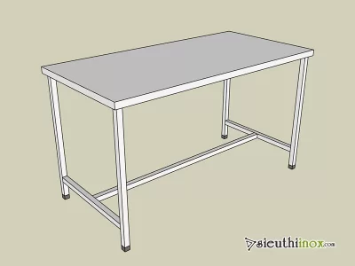 Các mẫu bàn inox 1 tầng