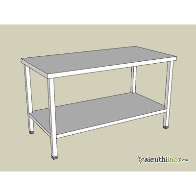 Các mẫu bàn inox 2 tầng