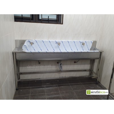 Bồn rửa tay 2m kèm vòi rửa cố định Bồn rửa tay 2m kèm vòi rửa cố định