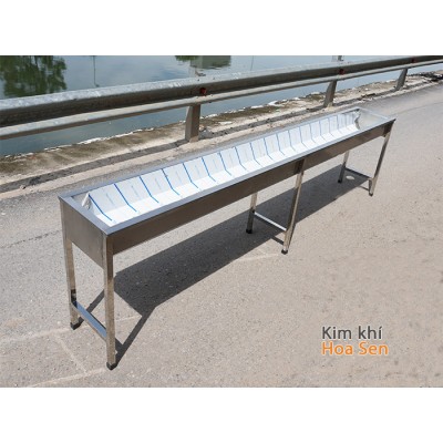 Bồn rửa tay 1 hố dài 3m Bồn rửa tay 1 hố dài 3m