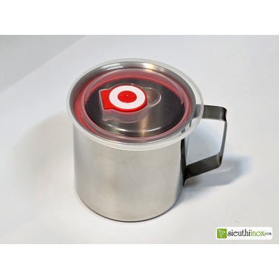 Ca inox có quai, có nắp đậy kín khít Ca inox có quai, có nắp đậy kín khít