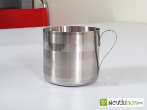 Ca uống nước inox 304, không viền mép