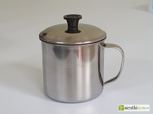 Ca inox có nắp 9cm