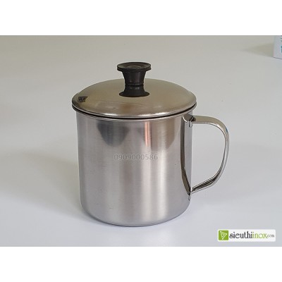 Ca inox có nắp 9cm Ca inox có nắp 9cm