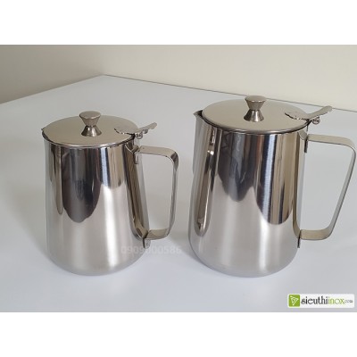 Ca inox rót nước có nắp đậy 1.5L và 2L Ca inox rót nước có nắp đậy 1.5L và 2L