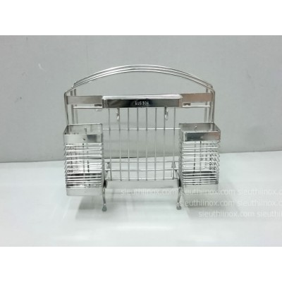 Giá cài dao thớt đôi inox 304