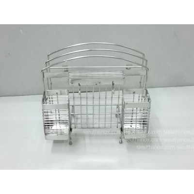 Giá cài dao thớt đôi inox 304