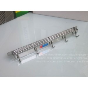 Giá cài dao có móc muôi inox VN