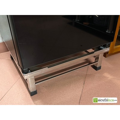 Chân inox kê tủ lạnh cao 20cm