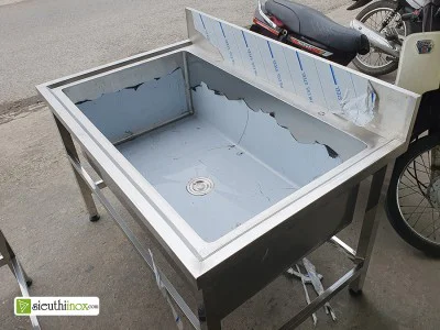Bồn rửa công nghiệp 1 hố to; KT 1100x700 Bồn rửa công nghiệp 1 hố to; KT 1100x700