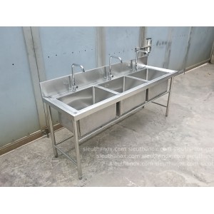 Chậu rửa công nghiệp 3 hố Chậu rửa công nghiệp 3 hố