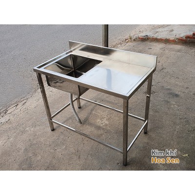 Thanh lý chậu rửa bát inox 1 hố có bàn Thanh lý chậu rửa bát inox 1 hố có bàn