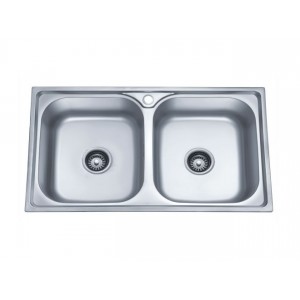 Chậu rửa inox 2 hố cr-8147 Chậu rửa inox 2 hố cr-8147