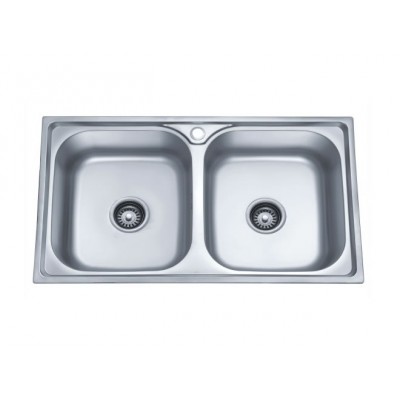 Chậu rửa inox 2 hố cr-8147 Chậu rửa inox 2 hố cr-8147