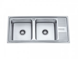 Chậu rửa bát inox 2 hố có bàn cr-9245