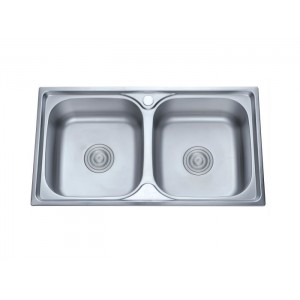 Chậu rửa inox 2 hố cr-7843B Chậu rửa inox 2 hố cr-7843B