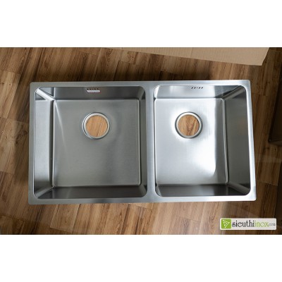 Chậu rửa bát chén 2 hố MS 6081 Malloca Chậu rửa bát chén 2 hố MS 6081 Malloca