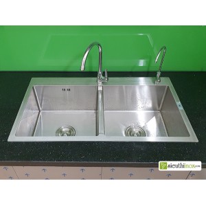 Chậu rửa bát sơn hà 2 hố cân Luxury 304 Chậu rửa bát sơn hà 2 hố cân Luxury 304