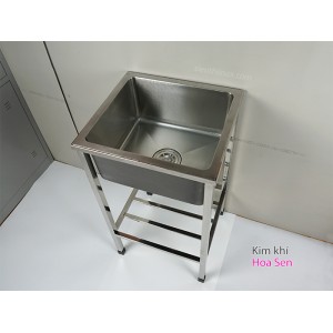 Chậu rửa 1 hố có chân inox 304, cr-4541C Chậu rửa 1 hố có chân inox 304, cr-4541C