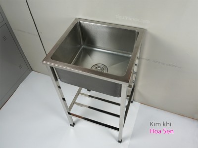 Chậu rửa 1 hố có chân, cr-4541C