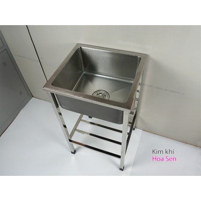 Chậu rửa 1 hố có chân inox 304, cr-4541C Chậu rửa 1 hố có chân inox 304, cr-4541C