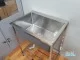 Chậu rửa bát inox 1 hố có chân, cr-6045C Chậu rửa bát inox 1 hố có chân, cr-6045C