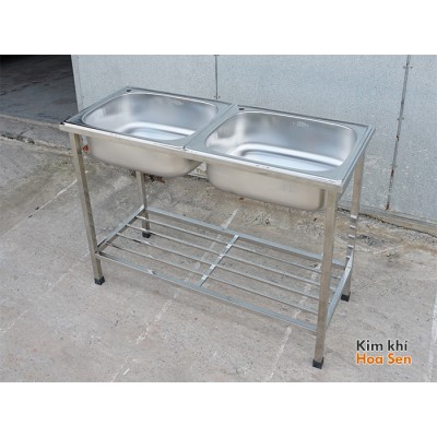 Chậu rửa bát 2 hố to 