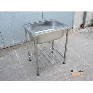 Chậu rửa bát 1 hố to có chân, cr-A3C Chậu rửa bát 1 hố to có chân, cr-A3C