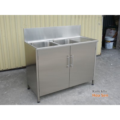 Tủ chậu rửa bát 2 hố 1 bàn K10050 Tủ chậu rửa bát 2 hố 1 bàn K10050