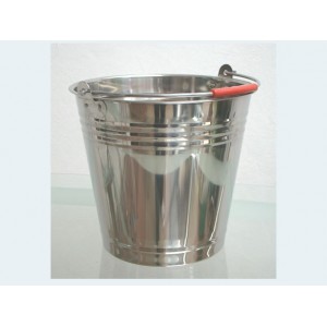 Xô inox quai đỏ Xô inox quai đỏ