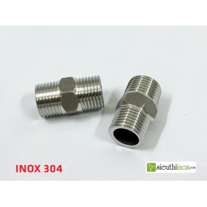 Kép ren 21 dùng nối dây cấp nước, inox 304 Kép ren 21 dùng nối dây cấp nước, inox 304