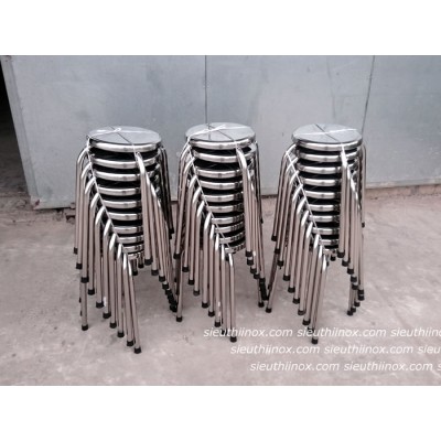 Ghế đôn inox mặt trơn GD22T Ghế đôn inox mặt trơn GD22T