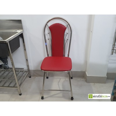 Ghế xếp inox GX28 màu đỏ và nhiều màu khác