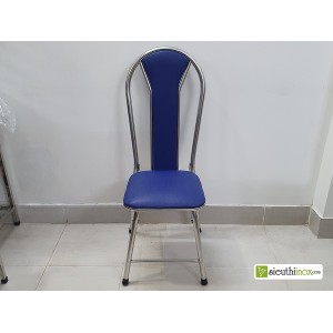 Ghế xếp inox K02 màu xanh Ghế xếp inox K02 màu xanh