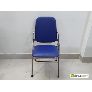 Ghế xếp inox K04 màu xanh Ghế xếp inox K04 màu xanh