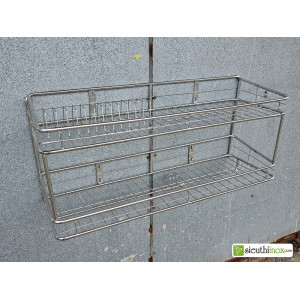 Chạn bát inox treo tường 2 tầng 80x25cm Chạn bát inox treo tường 2 tầng 80x25cm