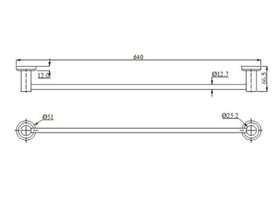 Giá treo khăn inox, M9-901