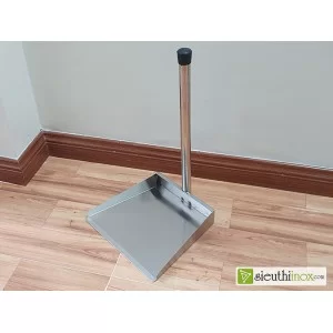 Hót rác inox 2560, cán cao 60cm, loại dày