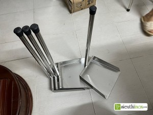 Hót rác inox 2560, cán cao 60cm, loại dày