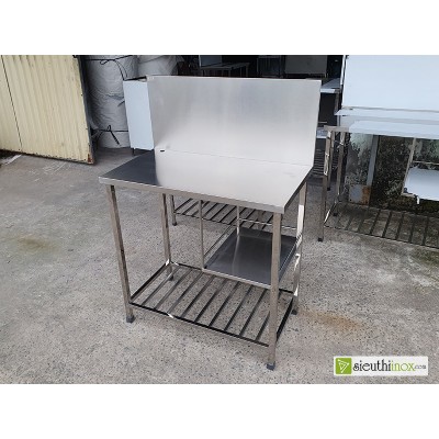 Kệ bếp inox có thành chắn sau, BG8145TC
