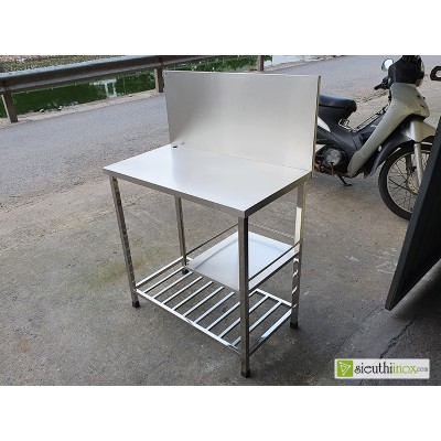 Kệ bếp inox có thành chắn sau, BG8145TC