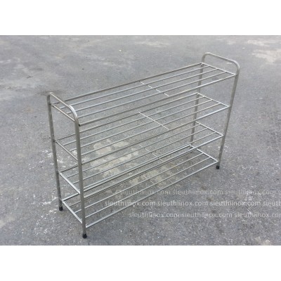 Giá để giày dép inox 4 tầng 1.2m