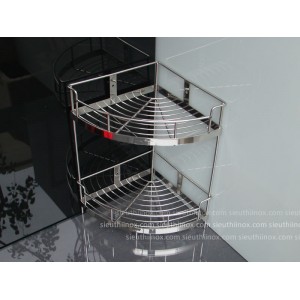 Kệ góc inox 2 tầng 25-H304
